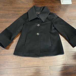 Zara Pea Coat With Bell Sleeves